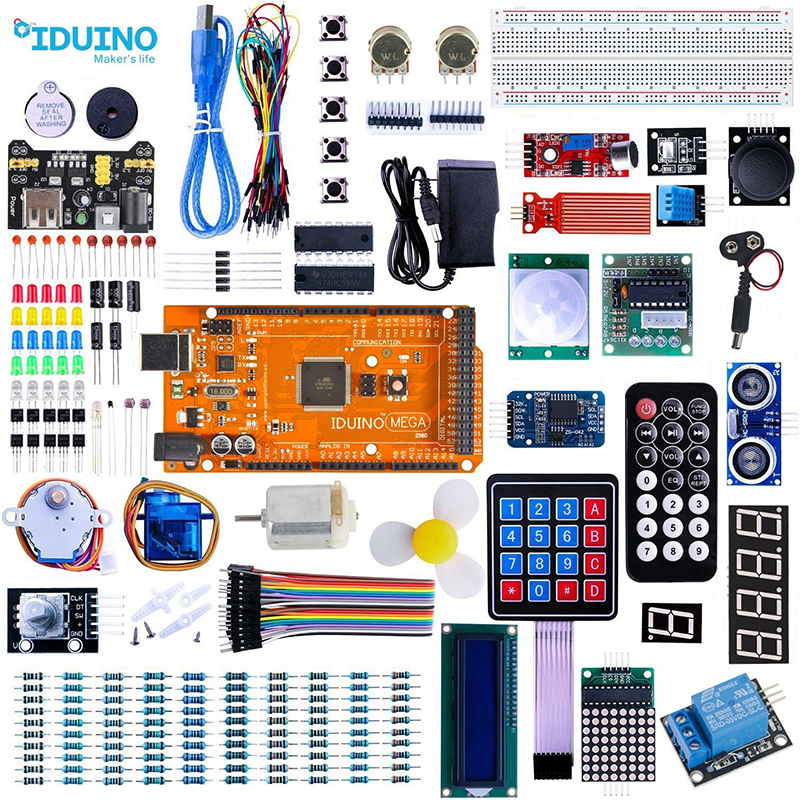 Opensource Hardware Mega 2560, стартовый набор, электронный Обучающий набор для Arduino