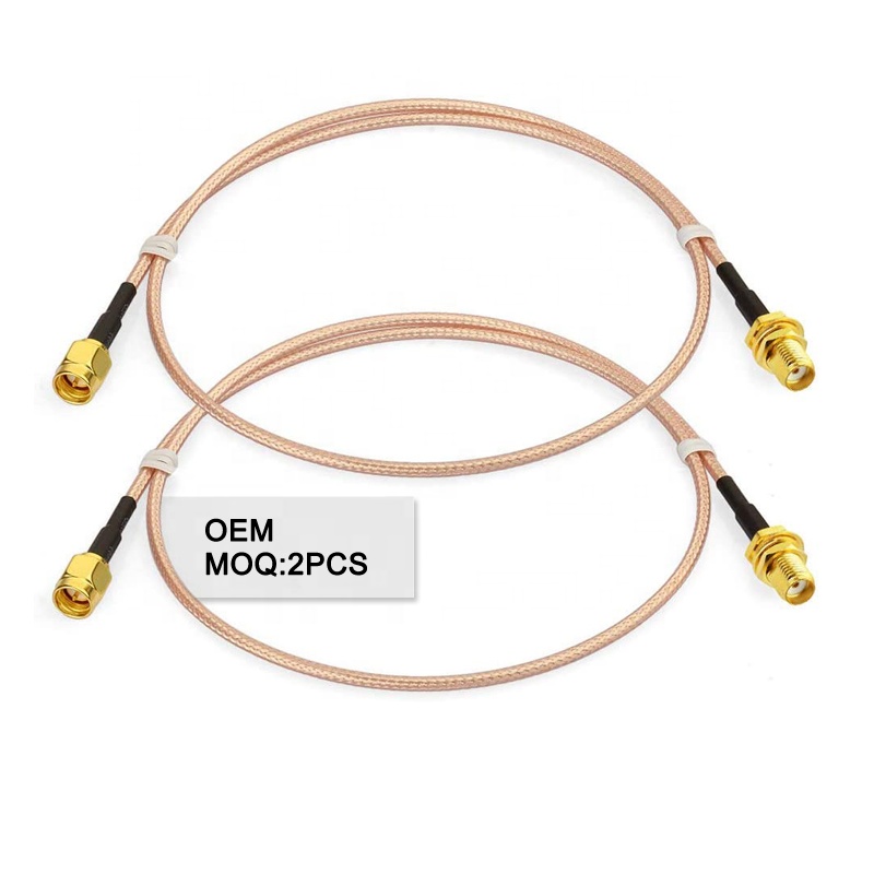 RF Coax Pigtail RG316 Connector RG316 Communication Jumper Cable SMA Jack To Plug SMA Male To SMA Female RG316