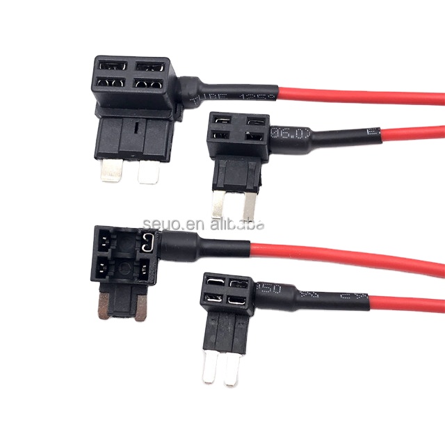 Hot sell 3A-40A car auto fuse holder mini micro standrard low-profile car fuse holder fuse tap