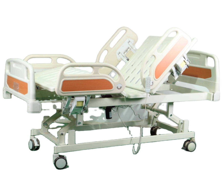 Five-function electric hospital ICU bed and weighing system