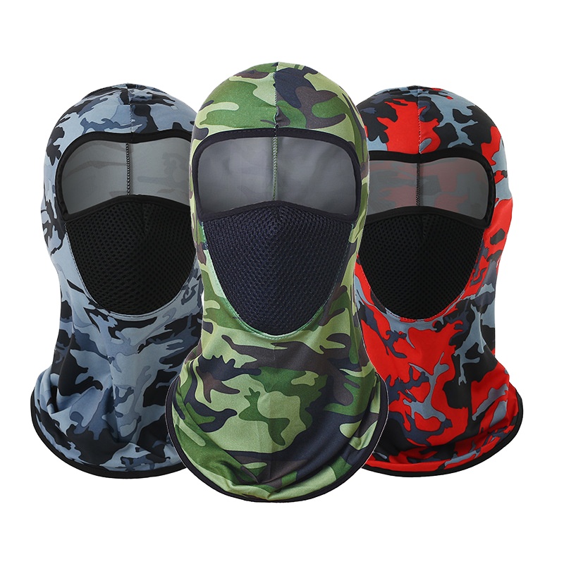Cycling mask face care headgear Outdoor sports sun protection camouflage mask sleeve cap Helmet liner Cap cross-border