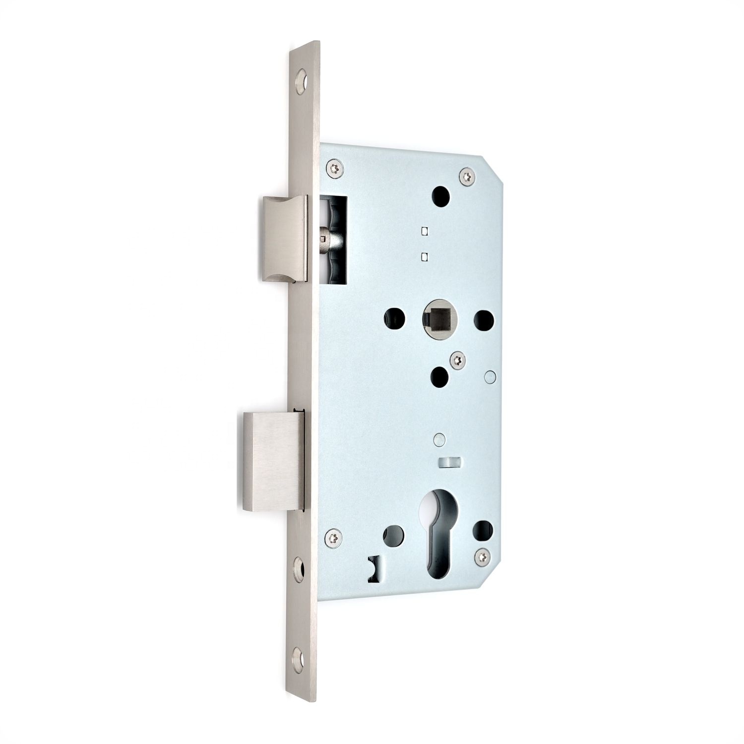 Euro standard fireproof stainless steel standard cylinder mortice door lock set with CE certificate