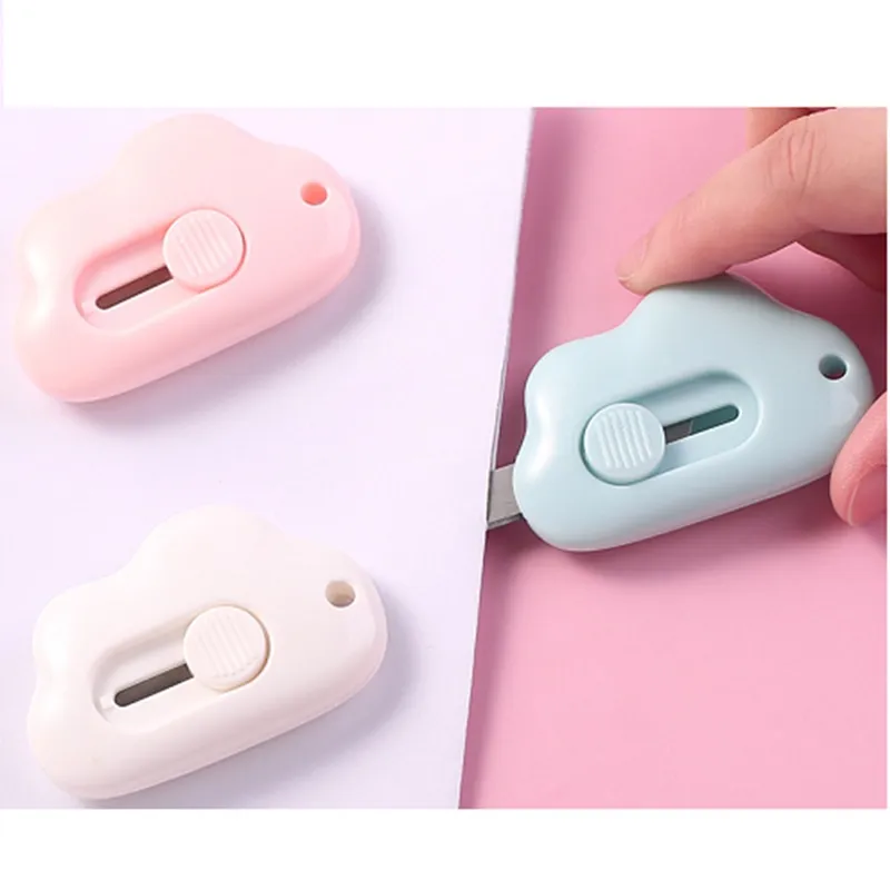 Mini Letter Opener Novelty Student Cute Cloud Utility Knife Box Openner Stationery Office Paper Cutting Kawaii School Supplies