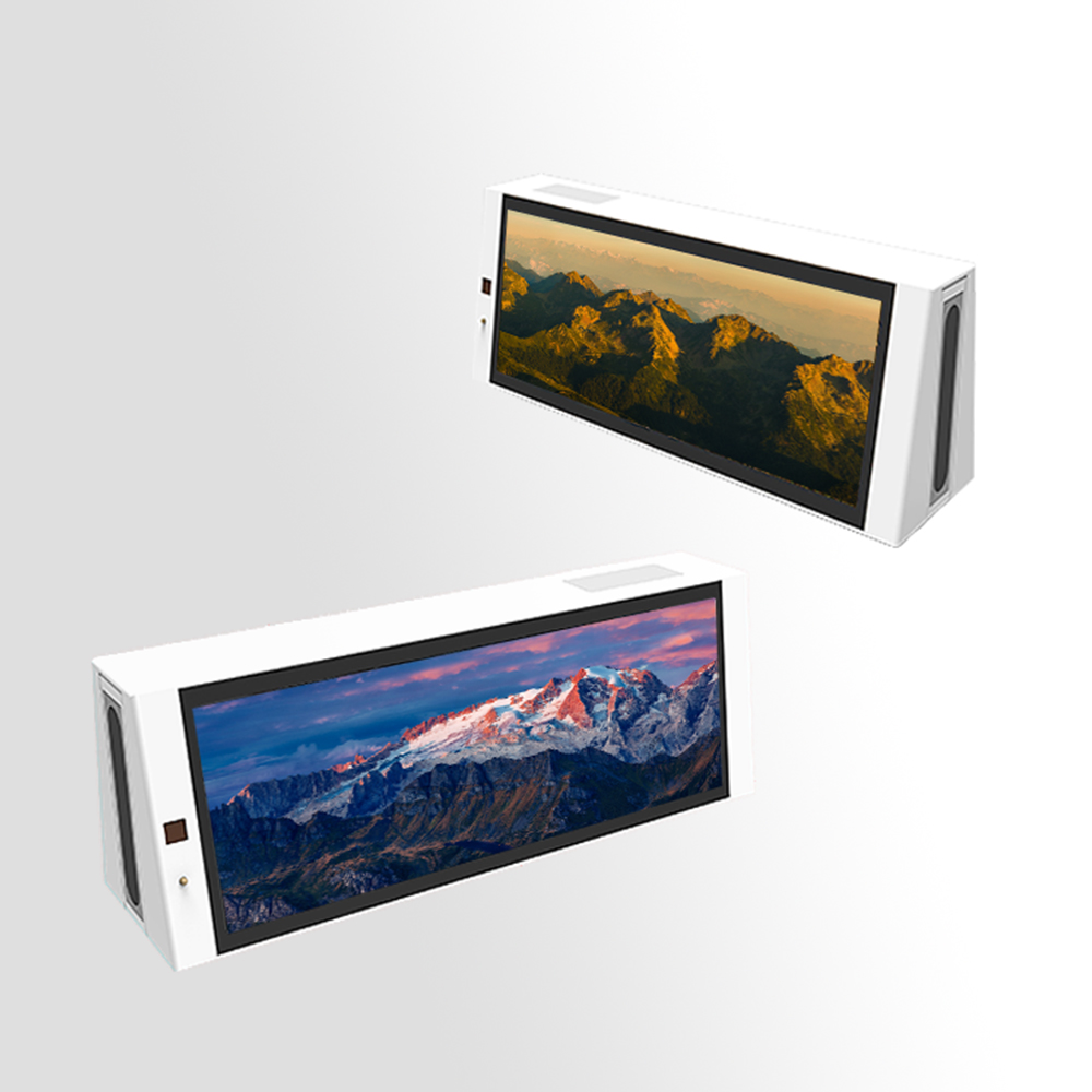 Android digital signage 22 дюйма Автомобильные Колесные экран Тотем видео-плеер поставщики рекламный lcd открытый такси топ светодиодный дисплей