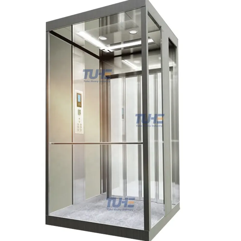 TUHE custom made vertical home lift small home elevator electric residential elevator house lift with cabin