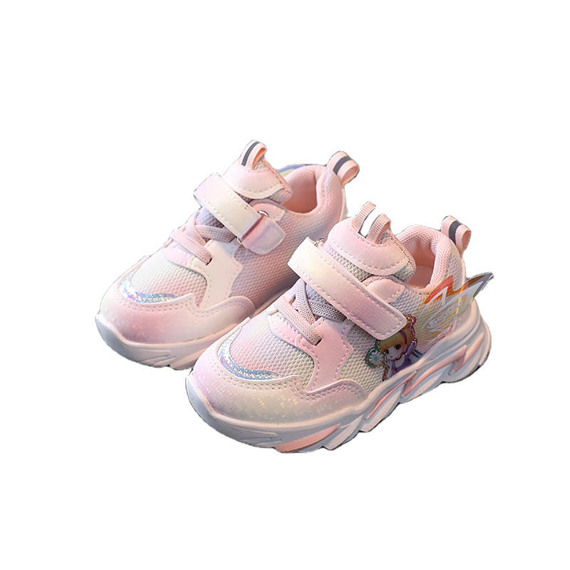 High Quality Cute Girls Chain Baby Shoes Kids Casual Sports Running Shoes