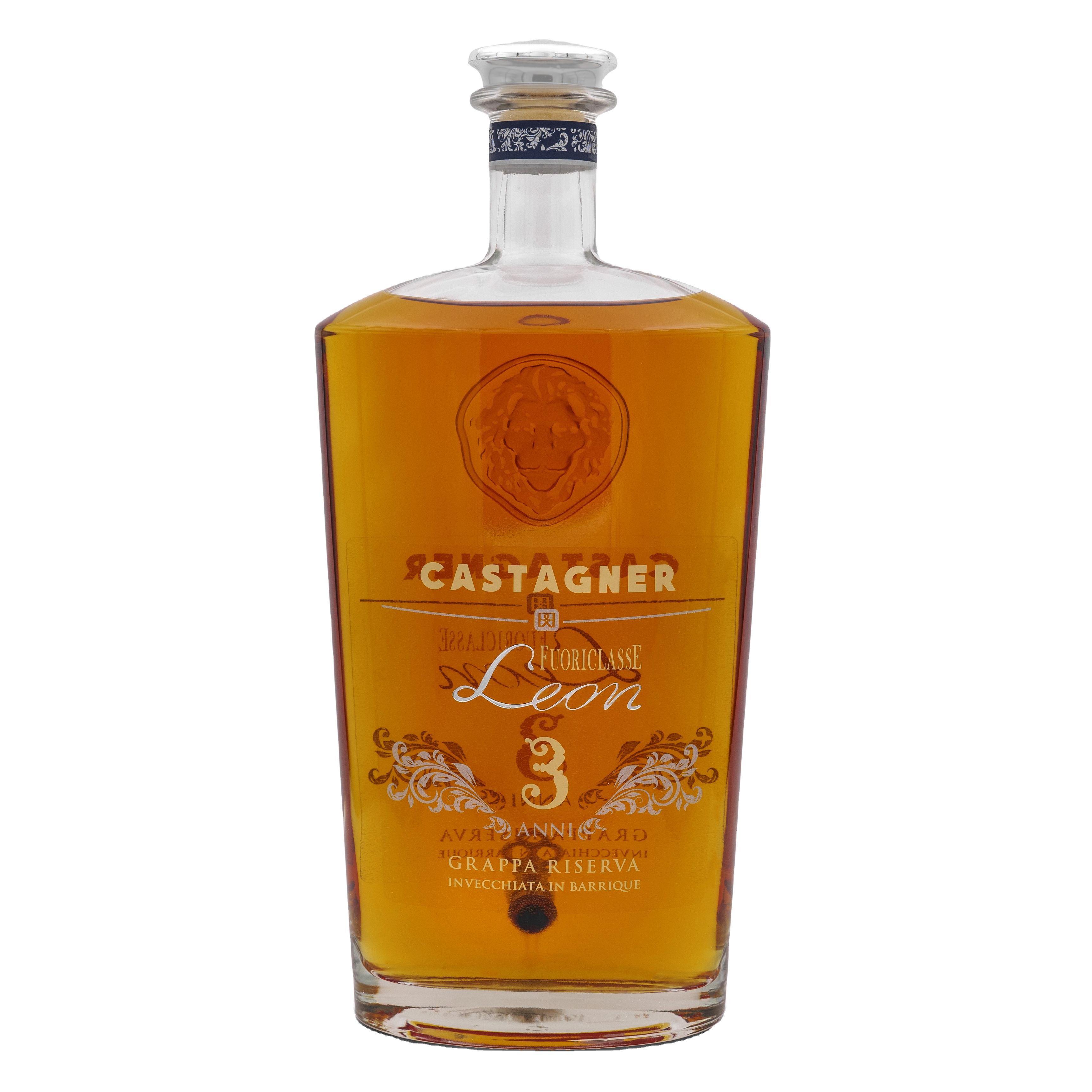 GRAPPA fuoricлассе LEON 3 ANNI zero PREMIUM итальянская Высококачественная подарочная стеклянная бутылка Марка 3000 мл