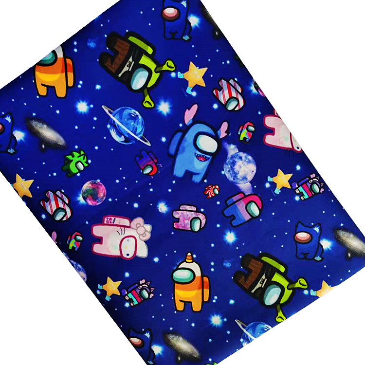 hot sale digital printed fabric 100%cotton cartoon printed fabric cotton plain woven poplin printed fabric for children bedding