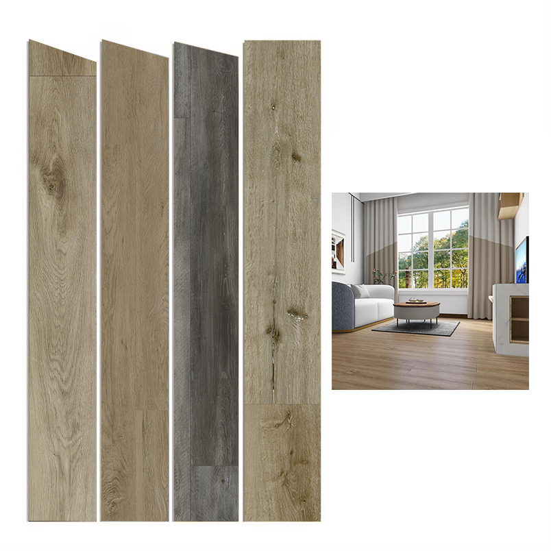 waterproof vinyl click customized spc flooring click lock vinyl flooring self adhesive with cork back covering materia