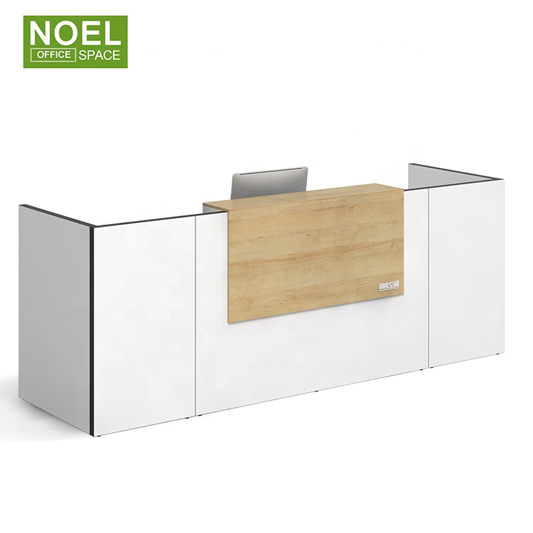 2020 China Modern Kadi wood Rectangle Reception desk Salon reception desk