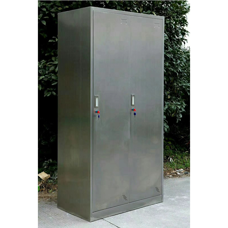 Stainless steel lockers enterprise 2 door waterproof locker and changing cabinets