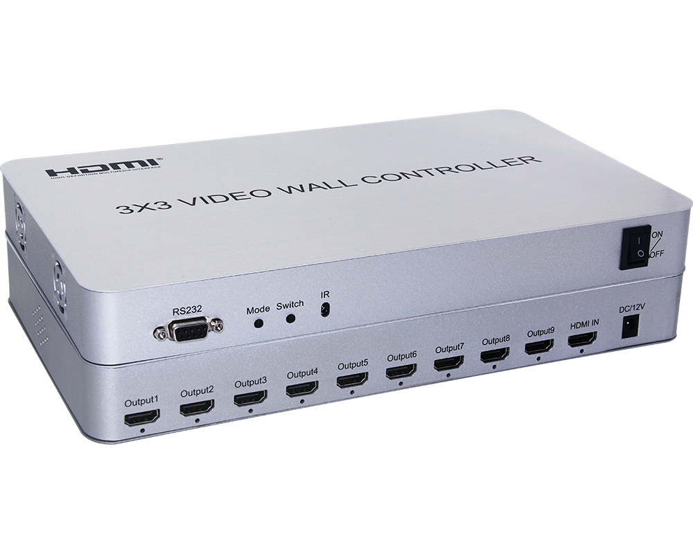 Multi Touch screen 3x3 HDMI видео стены контроллер для ТВ LED ЖК-экрана изображения Сращивание