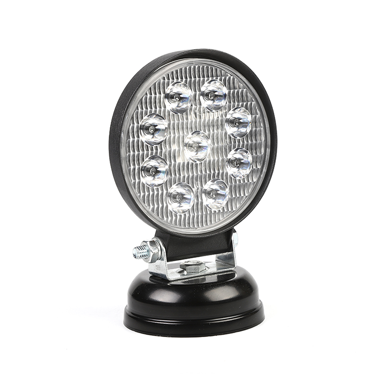 Manufacturer Supplier 4 inch*28mm 10-30V 27w 1350 LUMEN decorative door auto head lights for Engineering vehicles