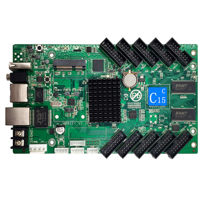 Huidu светодиодный дисплей контрольной карты HD-C15C с 10 шт. HUB75 асинхронная Полноцветная контроллер
