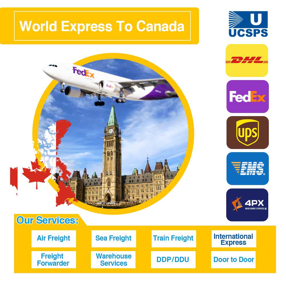 Быстрая доставка DHL UPS EMS FedEx TNT, китайский экспедитор, международные ЭКСПРЕСС-услуги DDU DDP в Канаду
