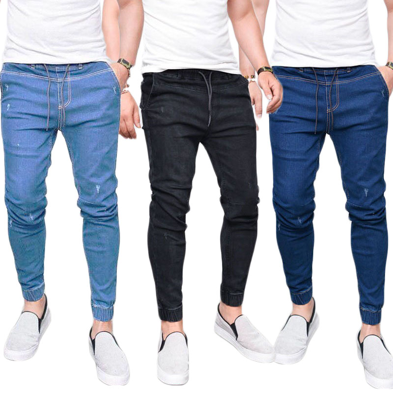 Оптовая продажа джинсовых брюк pantalones мужские эластичные джинсы
