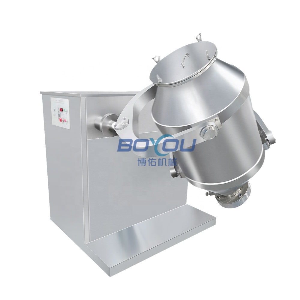 high quality industrial dry detergent food 3D powder mixer for powder mixing machine