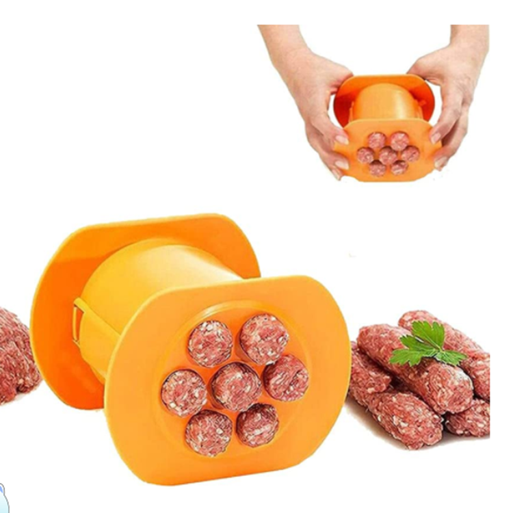 Factory Wholesale Barbecue Grilling Party Meat Strip Squeeze One Press Hot Dog Cevapcici Maker Stuffed Sausages Mold
