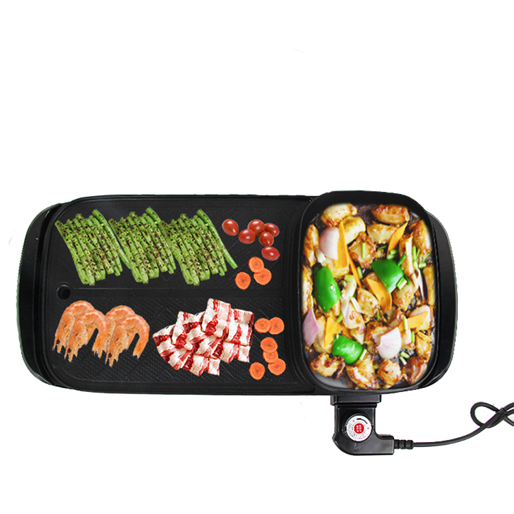 Two in One Home Use BBQ Small Mini Highly Efficient Multi Function Indoor Table Smokeless Grill