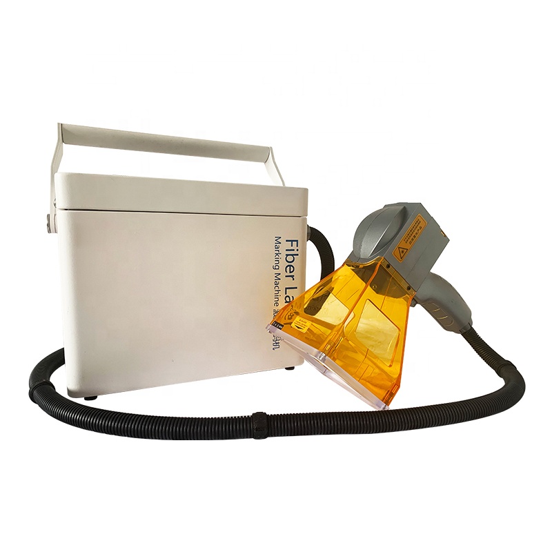 Only 13KG touch computer small mini carryable handheld 20W fiber laser marking machine
