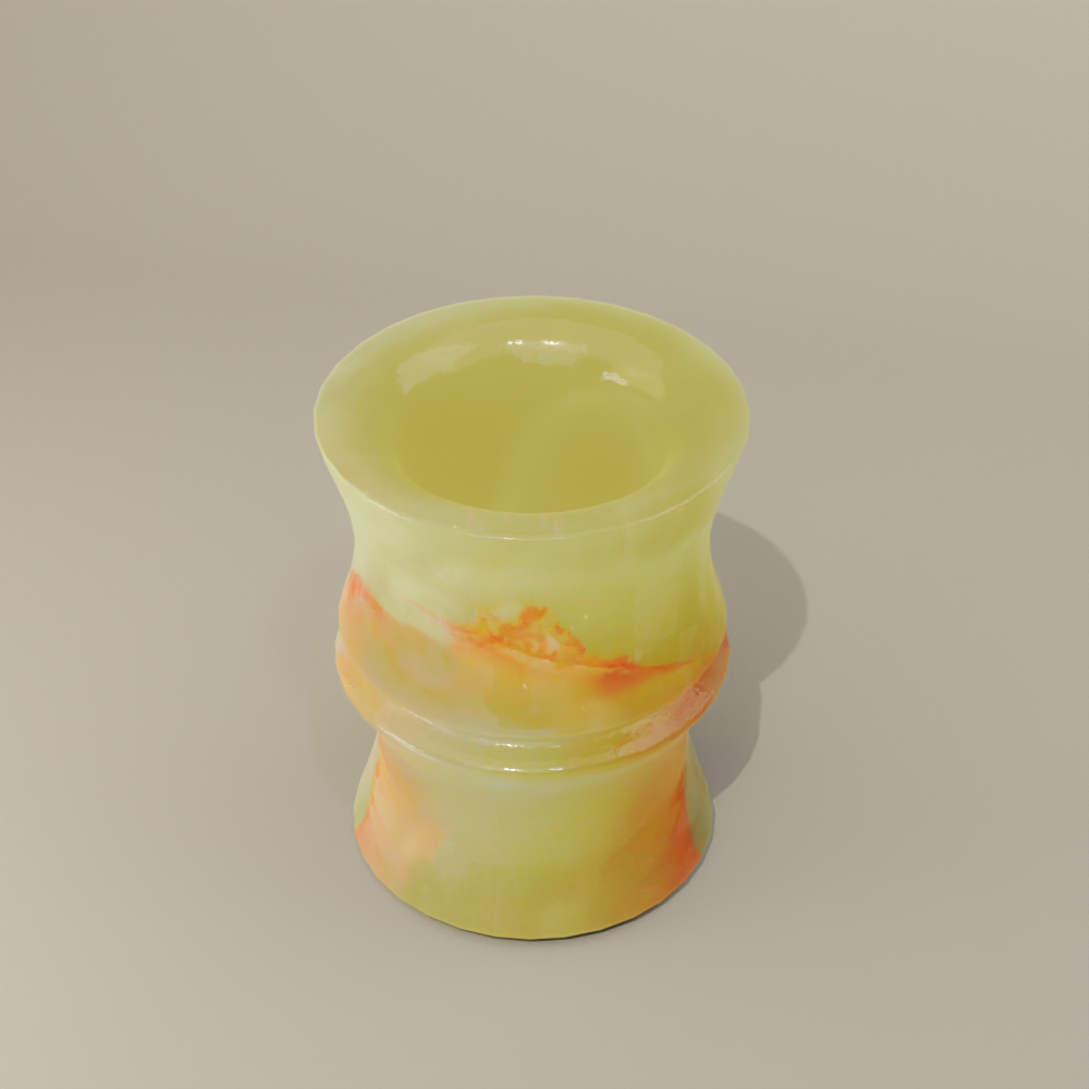 ALL IN STONE Customized Free Design Modern Decoration Jade Stone Pen Holder