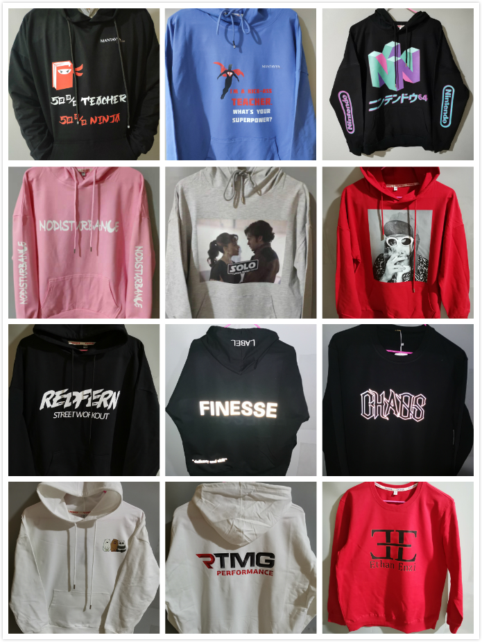 New Design Custom Embroidery Logo plus size men's hoodies & sweatshirts pullover cotton Hoodies Unisex