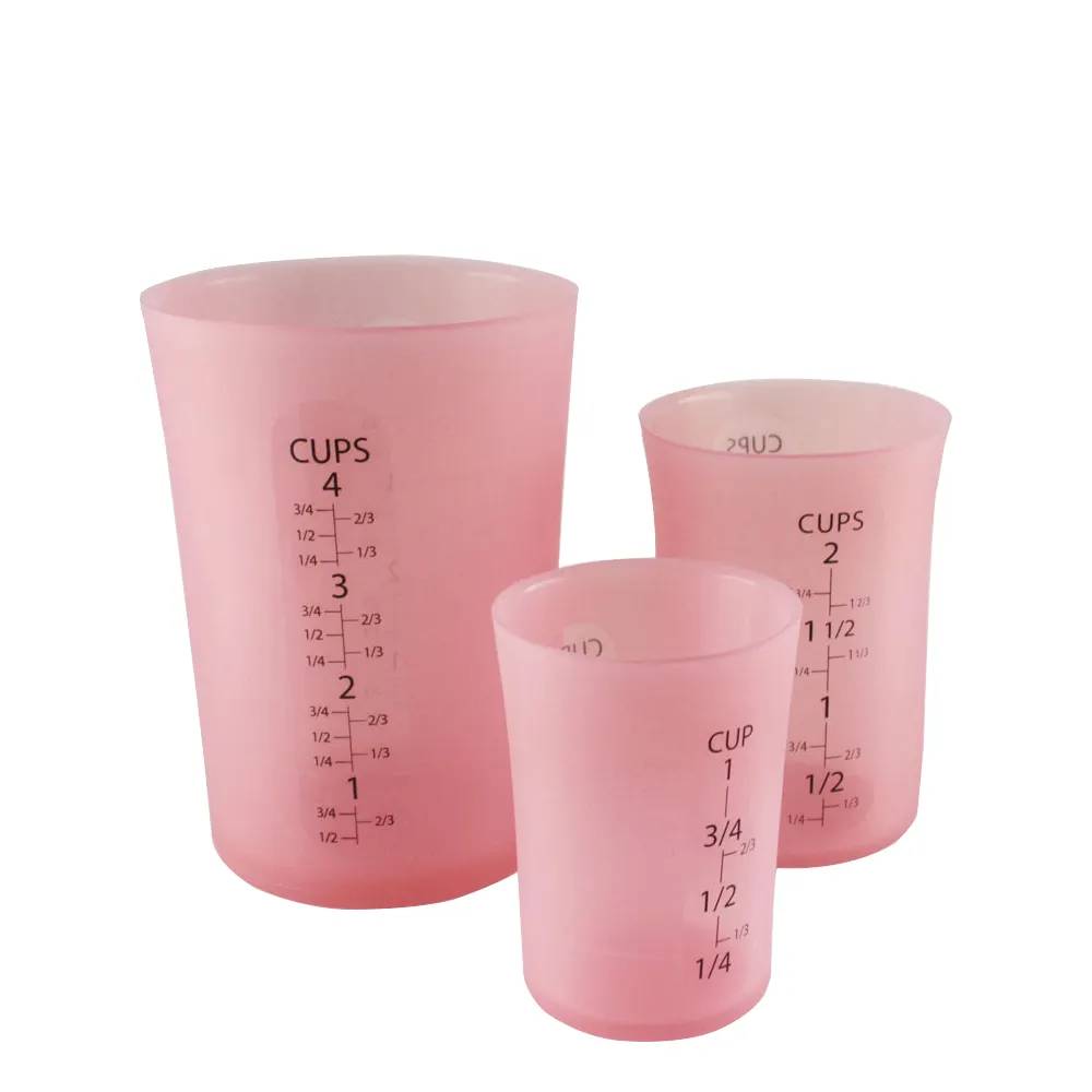 Recyclable Silicone Measuring Cup Beaker For Making Silicone Expory Mold with lid