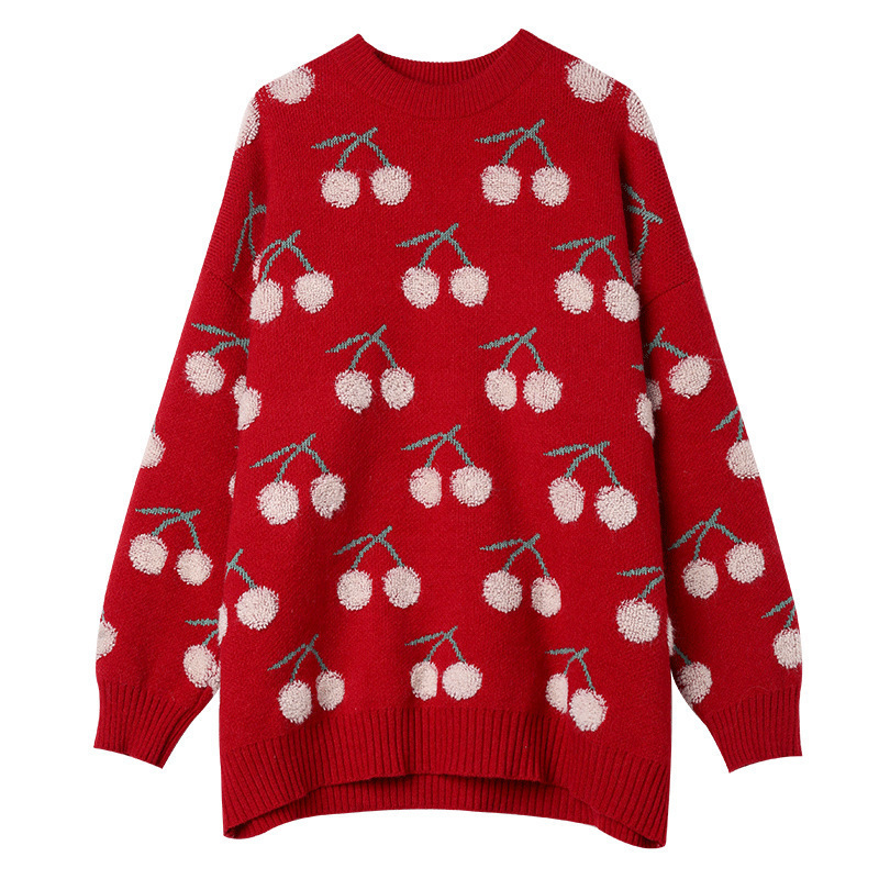 Plus size women's sweaters for wom 2021 jaquard chrismas sweater