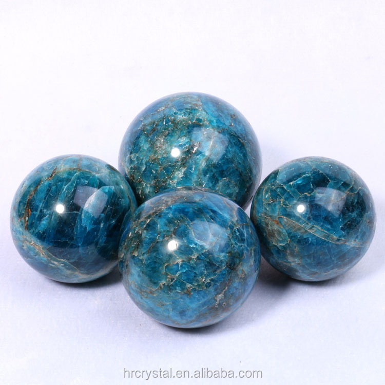 High Quality Natural Blue Apatite Stone Price Spheres For Decoration