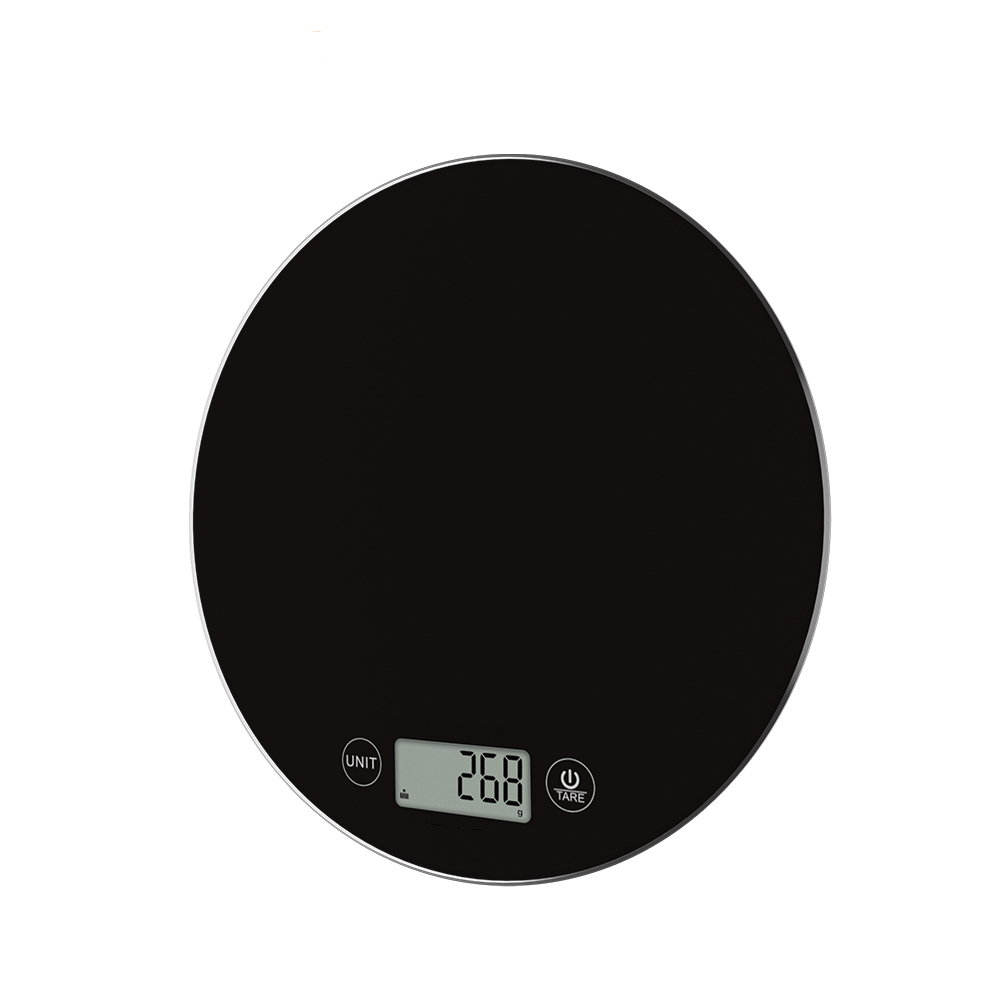 Food Scale With Nutritional Calculator Circular Digital Electronic Weighing Kitchen Food Scale Glass Battery Sales Material