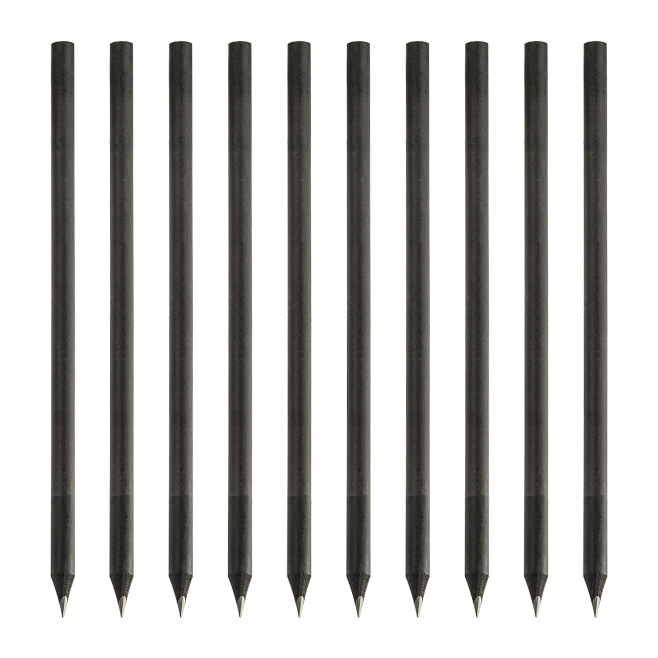 Premium Quality 7 Inch Round Hexagonal Shape Custom Logo Black Wood Pencil HB Pencil