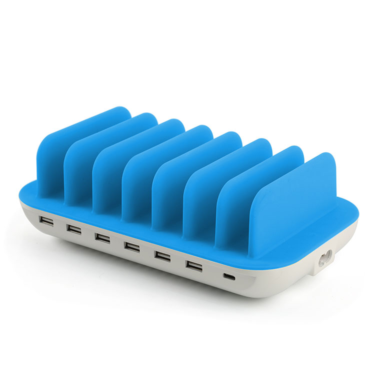 Charging Station for Multiple Devices 60W/12A 7 Ports Desktop Charger Station
