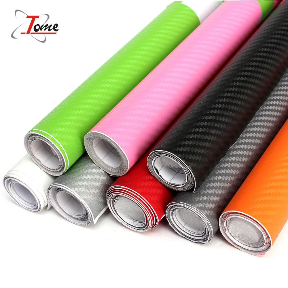1.52*30m 3D Carbon Fiber Car Wrapping Film Colorful Car Wrap Sticker Rolls