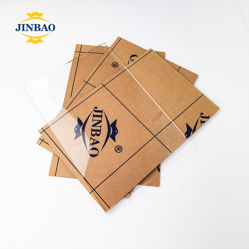 Заводское сырье JINBAO, ПММА прозрачный литой акриловый лист 3 мм 4 мм для защитного экрана