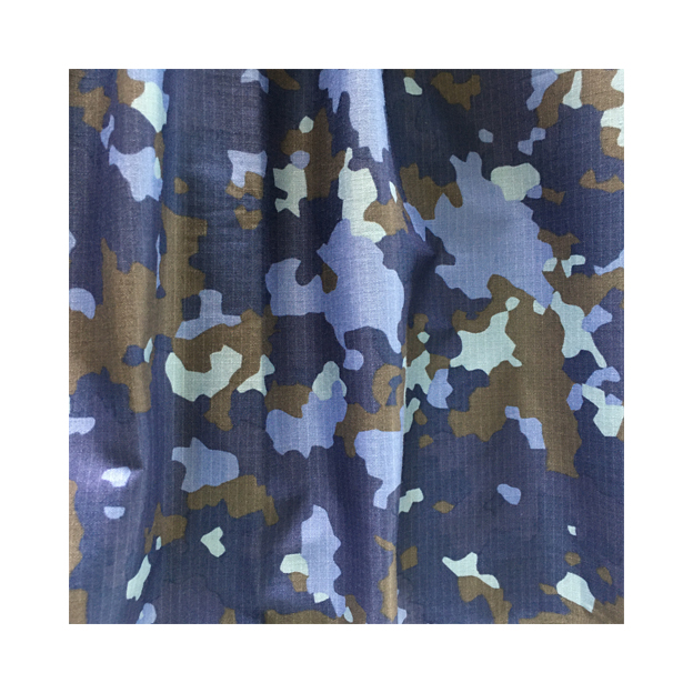 Cheap custom Navy Blue Camouflage fabric printing cotton tapestry fabric