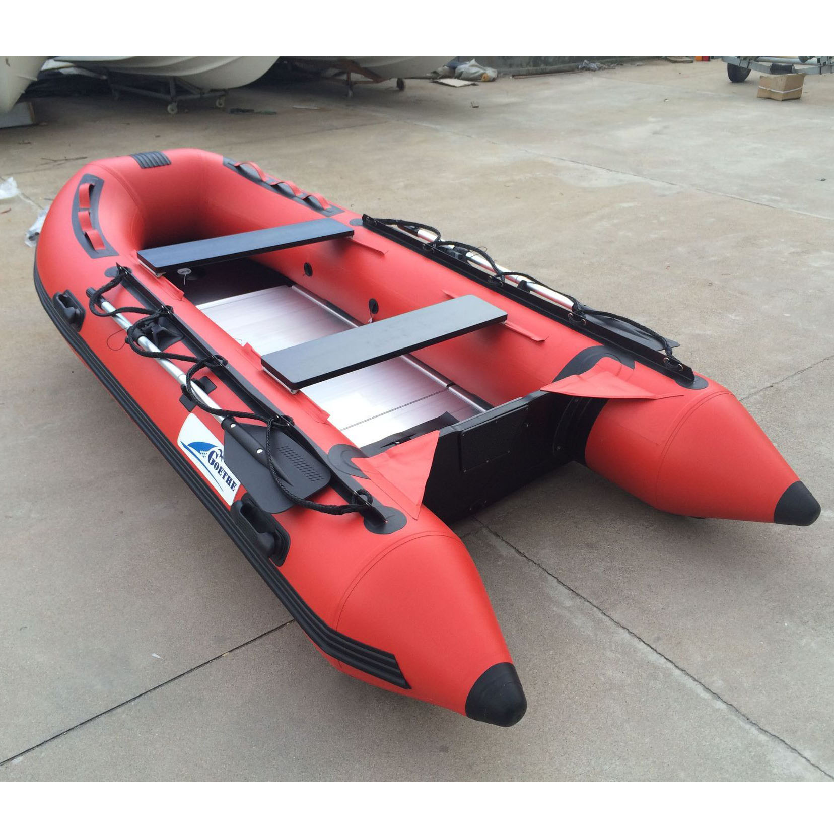 Inflatable лодка изготовлен из алюминиевого сплава, жесткая лодка, 3,8 м, 4,8 м