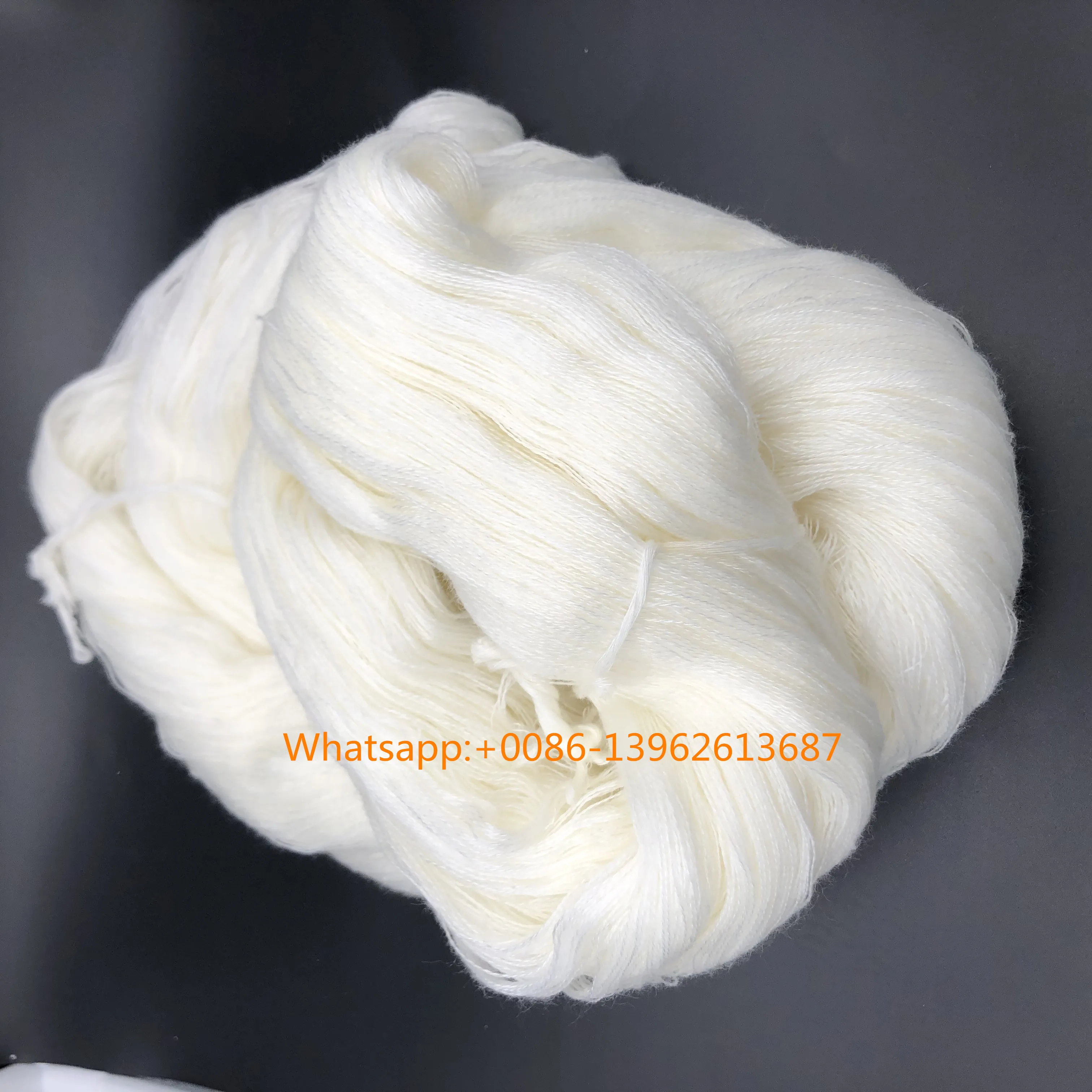 100% Acrylic yarn in NM28/2, 32/2, 36/2 raw white by hanks