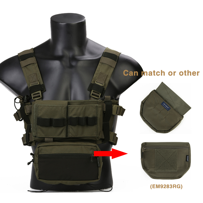 Emersongear оптовая продажа, большие грузовые полицейские Военные боевые тренировки, журнал, сумка, нагрудная установка, тактический жилет