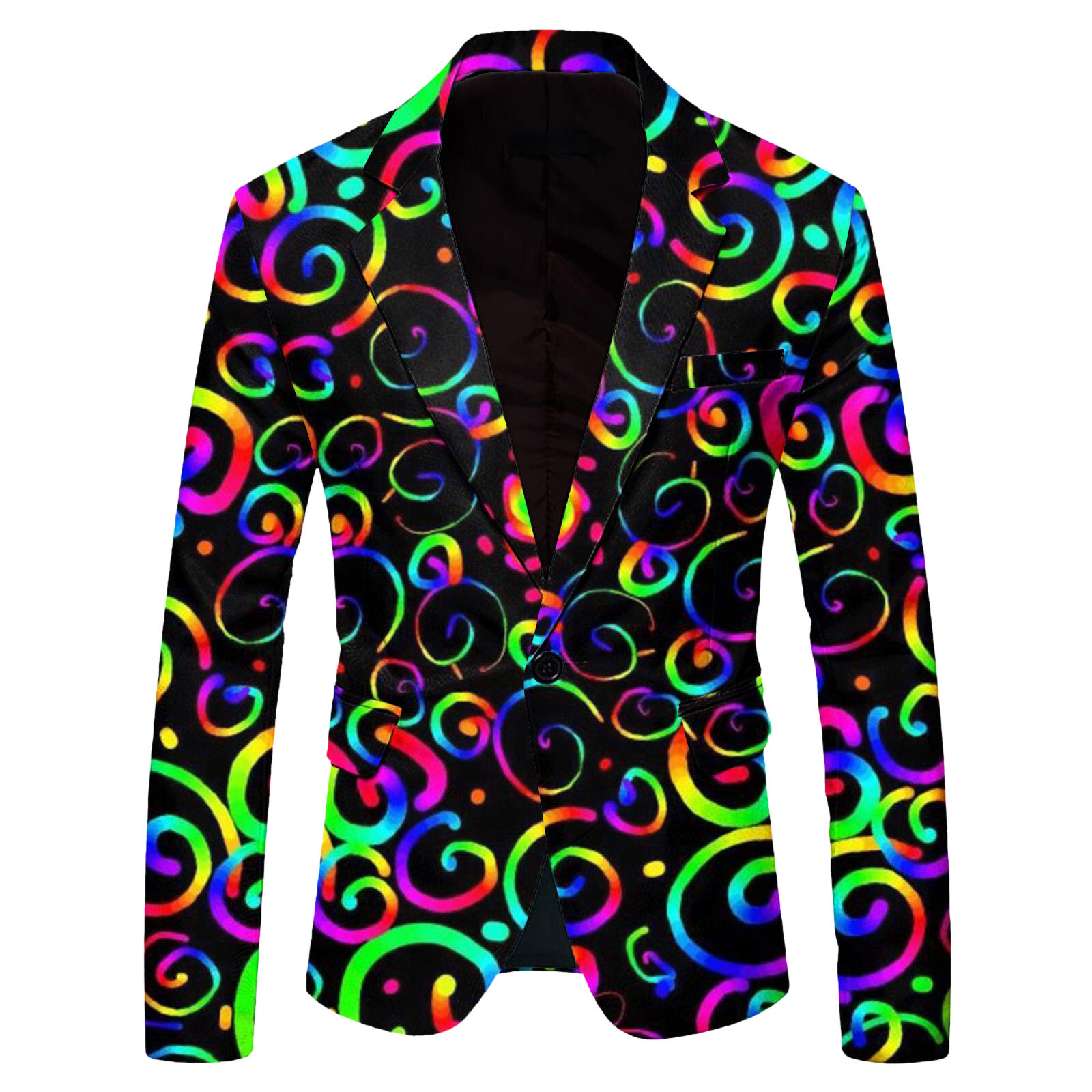 Hot Wholesale Casual 3 D Digital Printing Party Jacquard Fabric Slim Fit Fashion Suit Blazer for Man Costumes Hommes