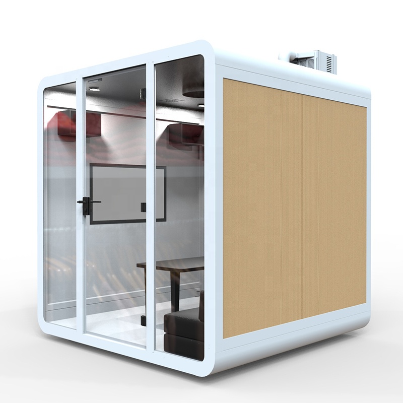Hotel Garden Dividers Soundproof Singing Room Glass Custom Phone Movie Audio Accordion Booth Soundproof Singing Room