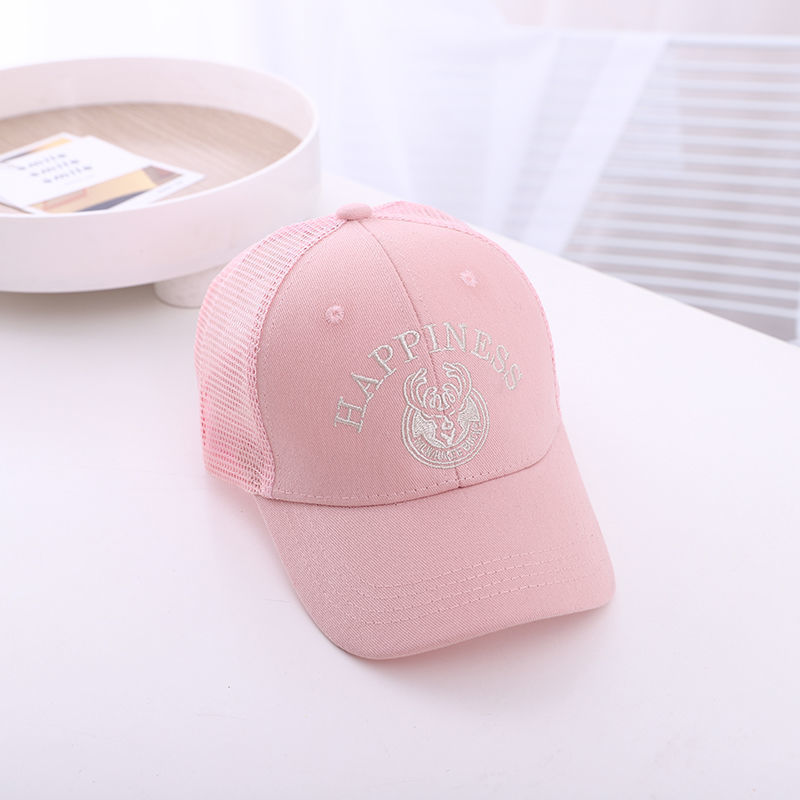 Girls and boys wholesale fashion outdoor travel multicolor casual 6 panel baseball cartoon net toddler trucket cap hat