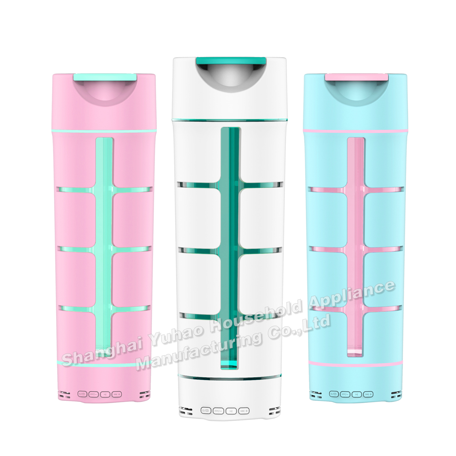 560ml 19oz Elaborately Designed Drinking BPA Free PP Plastic Water Bottle with Phone Speaker
