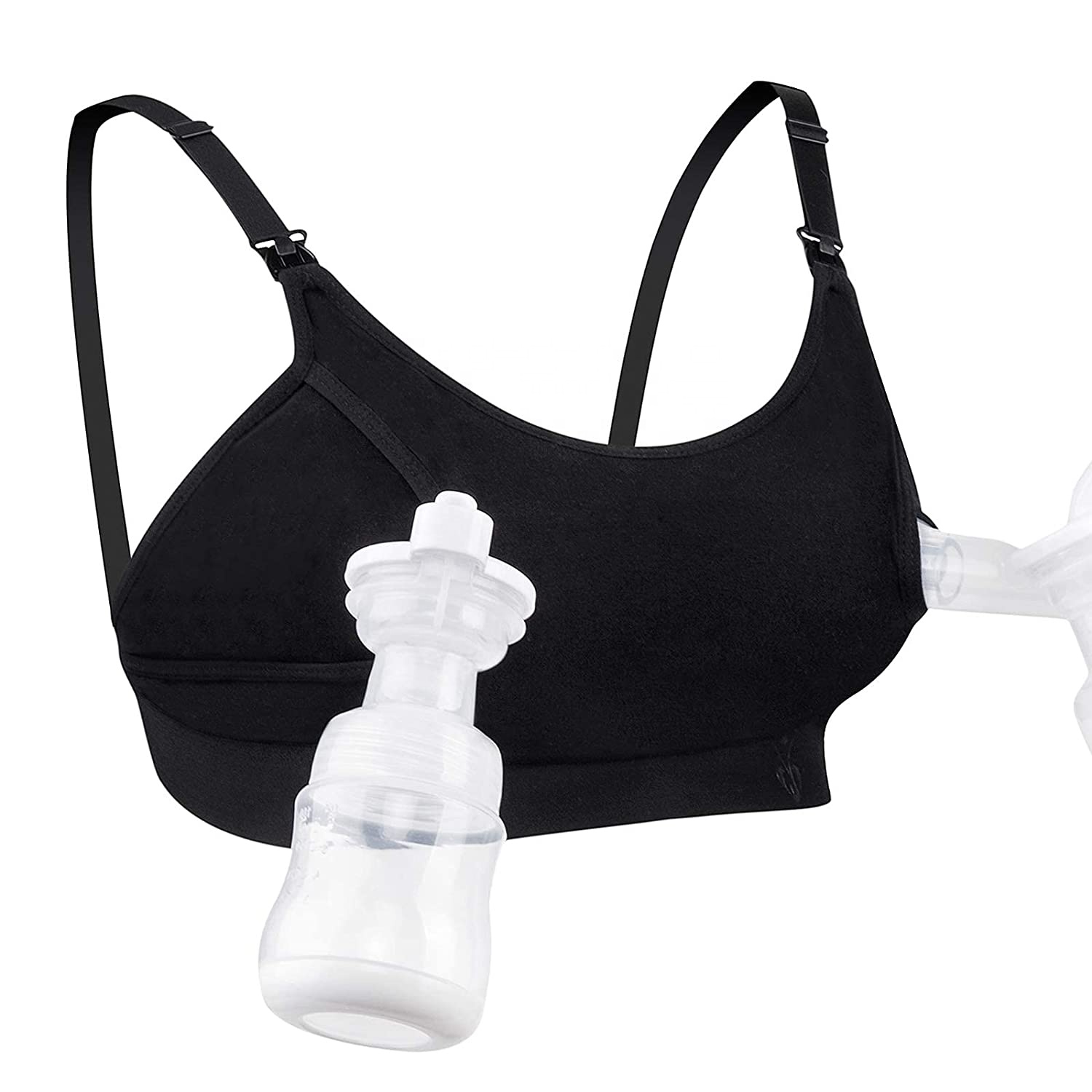 Hands Free Pumping Bra, Adjustable Breast-Pumps Holding and Nursing Bra