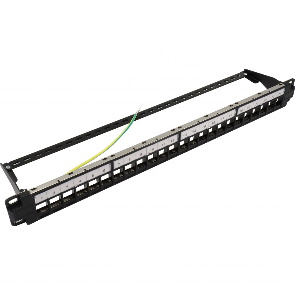 TP-11 AMP Тип пустой STP FTP Cat5e Cat6 Cat6A 1U 19 дюймов 19 "24 портовая коммутационная панель