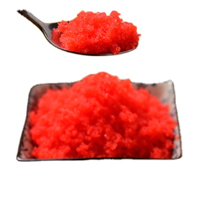 Японская кухня летающая рыба Roe замороженная Черная икра желтая сумка Зеленый Количество оранжевый OEM коробка Кошерный стиль упаковка для хранения ISO