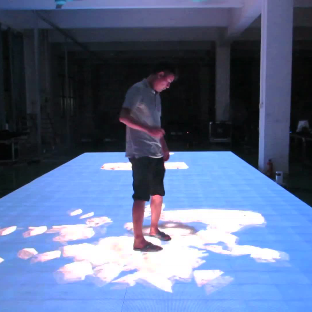 Top selling P3.91/P4.81/P6.25 video interactive dance mat led floor panel screen