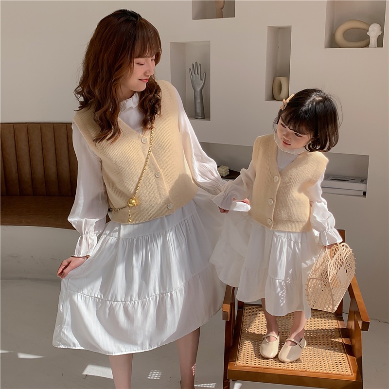 2021 Custom Mommy And Me Winter Fall Matching Family Two Piece Outfits Sets For Mother And Daughter