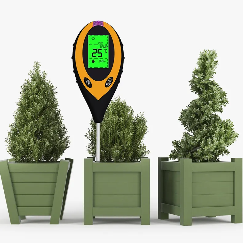 DD895 Inspection Plant Temperature Soil Moisture Sunlight Intensity Test Environment Humidity 4-in-1 Soil Moisture PH Meter