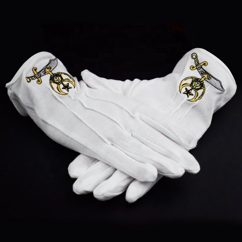 Высококачественные и Лидер продаж перчатки Masonic на заказ, свободного размера