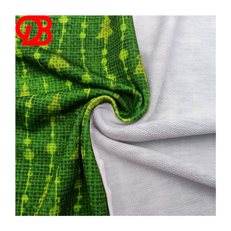 Christmas Day High Quality Stretch French Terry Towel Fabric Custom Printed for Garment and Hoodies